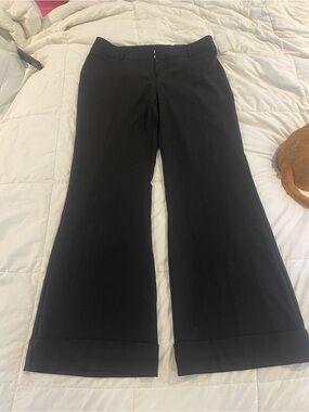 Studio 1940 Black Tailored Wide-Leg Trousers